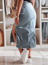 Midirock aus Denim mit Schlitz MORETES blau Dstreet CY0481