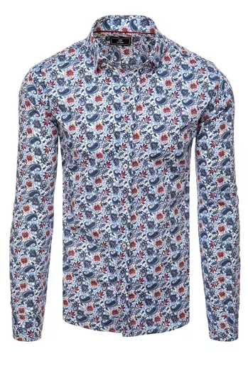 Herren Gemustertes Hemd Farbe Weiß DSTREET DX2429