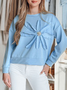 Damen Bluse in Übergröße mit PETITKA Blume blau Dstreet BY1385