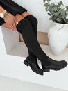 Damen Overknee-Stiefel schwarz Dstreet ZY1006