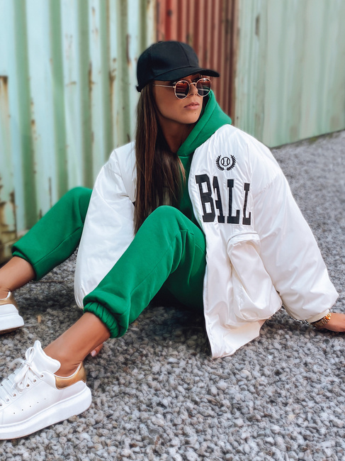 Damen Baseballjacke BASKET Weiß Dstreet TY3118