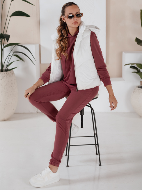 Damen Trainingsanzug-Set MIGEL Farbe Weinrot DSTREET AY0809