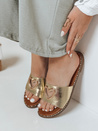 Damen Herz Flip-Flops LOVEMISS gold Dstreet ZY0769