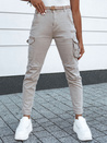 Damen Cargohose aus Denim EASYFIT beige Dstreet UY2118