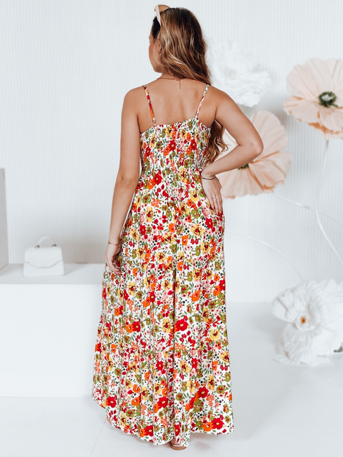 FLOWMISS weißes geblümtes Maxikleid von Dstreet EY2629