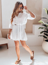 Sommer-Musselin-Kleid LYVONNE weiß Dstreet EY2613