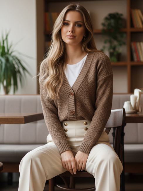 Damen CHICLINE Pullover beige Dstreet MY2419