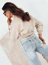 Damen Kunstlederjacke PRIDA Farbe Beige DSTREET TY4265