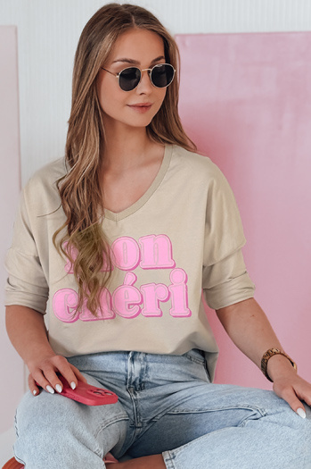 Bedruckte Damenbluse in Übergröße CHERINO braun Dstreet RY2830