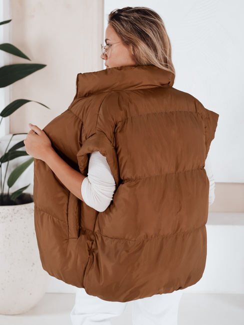 Damen Steppweste NIMIA Camel Dstreet TY3249