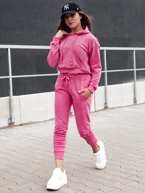 Damen TRENDHOOD Hoodie rosa Dstreet BY1305