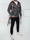 Herren Kapuzenpulli dunkelgrau Dstreet BX5859