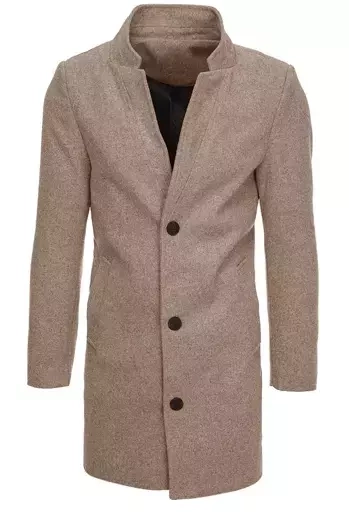 Herren Einreihiger Mantel Braun Dstreet CX0442