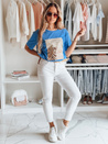 Damen T-shirt mit Aufdruck CENTIA Farbe Blau DSTREET RY2613