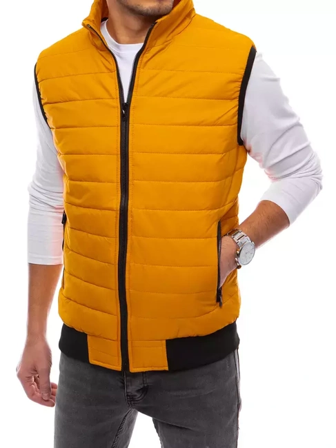 Herren Steppweste Dunkelgelb Dstreet TX4018