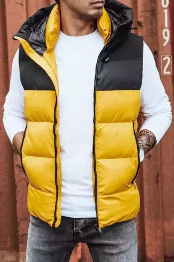 Herren Steppweste Gelb Dstreet TX4171