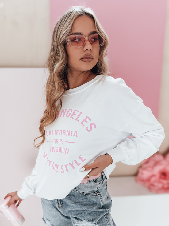 Damen Sweatshirt in Einheitsgröße KALISTYLE weiß Dstreet BY1360