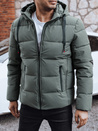 Herren Steppwinterjacke mit Kapuze grau Dstreet TX5061