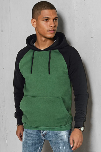 Herren-Kapuzenpullover grün Dstreet BX5895