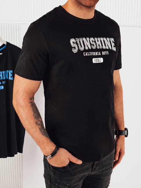 Herren T-shirt mit Aufdruck Farbe Schwarz DSTREET RX5376