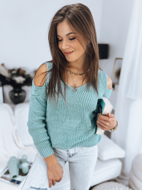 Damen Lange Pullover TURI Farbe Grün DSTREET MY1660