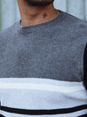 Grauer und schwarzer Herren-Pullover Dstreet WX2206