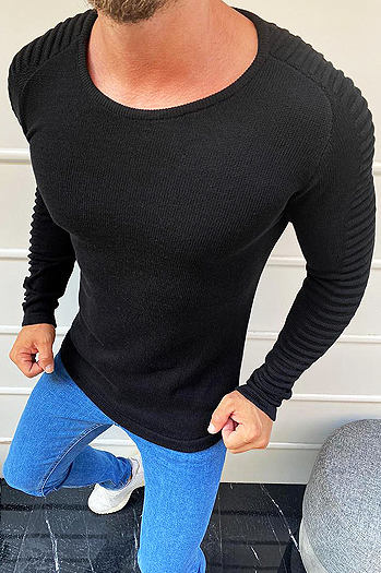 Herrenpullover schwarz WX1605