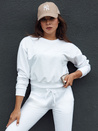 Damen klassisches Sweatshirt CASUALVIBE weiß Dstreet BY1299