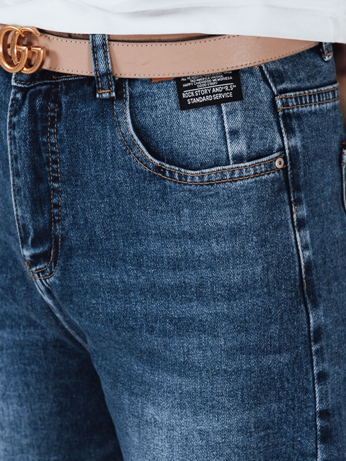 Blaue Damenjeans mit weitem Bein Dstreet UY2814