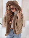 Damen Winterjacke VESSADA kurz mit Fell beige Dstreet TY5060