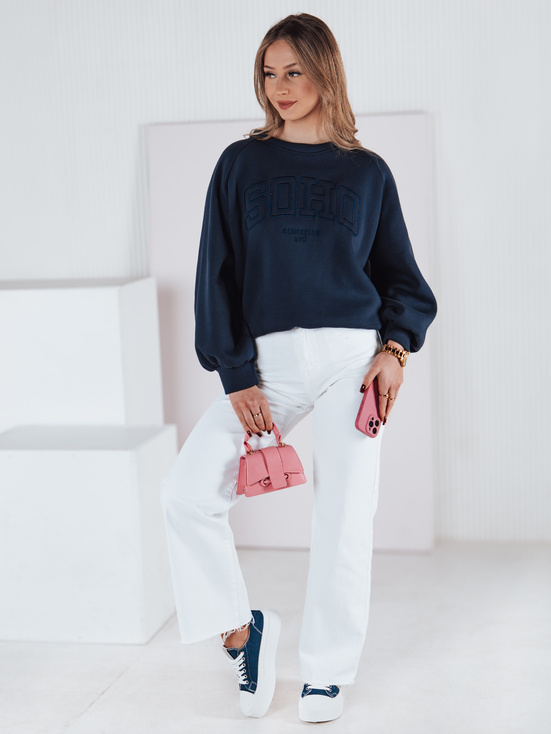 Damen Sweatshirt in Einheitsgröße COSYONE navy blau Dstreet BY1350