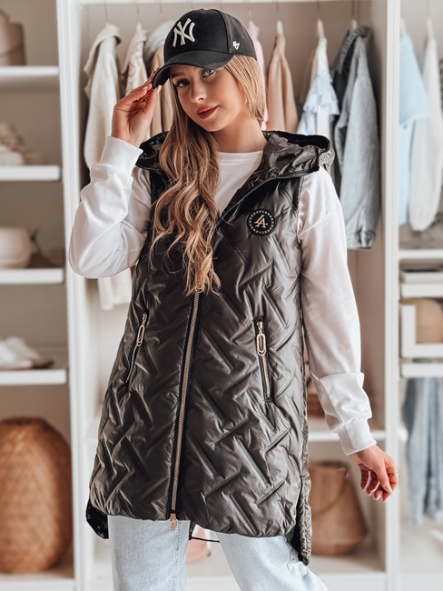 Damen Übergangsweste gesteppt GRANDI schwarz Dstreet TY4883
