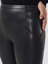 Damen Öko-Leder-Leggings schwarz Dstreet UY2736