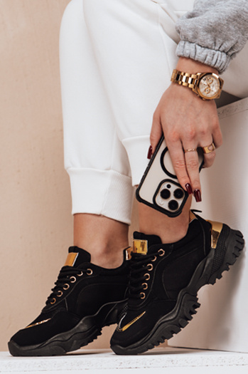 Damen Turnschuhe LIZZE schwarz Dstreet ZY0456