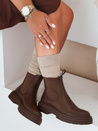 LUXIBOOTS Damen Plateaustiefel braun Dstreet ZY1021