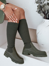 Grüne Sockenstiefel für Frauen Dstreet ZY1013