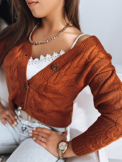 Damen Strickjacke NISTEL Farbe Camel DSTREET MY1684