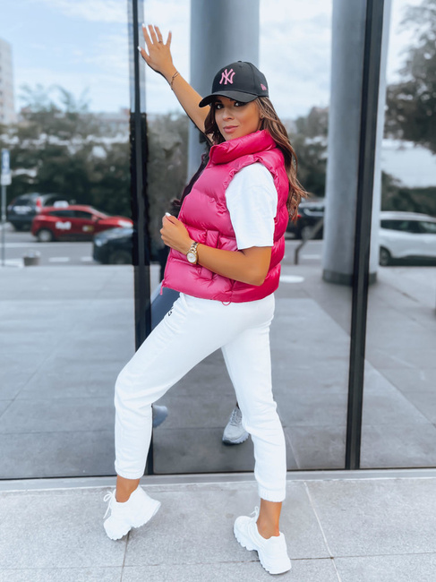 Damen Steppweste RASBERRY BUSH Farbe Rosa DSTREET TY3808