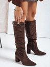 Damen Wildleder braun Stiefel Dstreet ZY1164