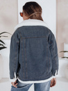 Damen Winter-Jeansjacke mit Schaffell blau Dstreet TY5172