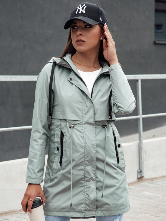 Damen Parka Jacke mit Kapuze PERTHA grün Dstreet TY4400