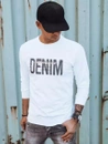 Herren Sweatshirt mit Aufdruck Weiß Dstreet BX5356