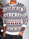 Herren Weihnachtspulli weiß Dstreet WX2166