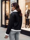 Damen FURBLAZE Lederjacke mit Schafsfell Dstreet schwarz TY4730z
