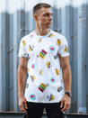 Bedrucktes Herren-T-Shirt weiß Dstreet RX5613