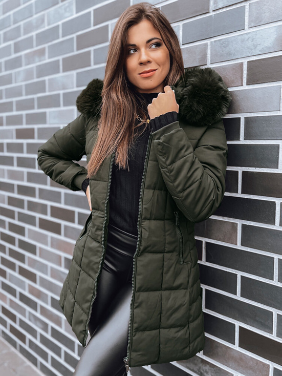 Damen Winterjacke LELISIA Farbe Grün DSTREET TY4029