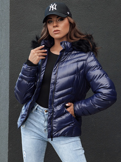 Damen Winterjacke mit Kapuze CRUNKIES navy blau Dstreet TY4491_1