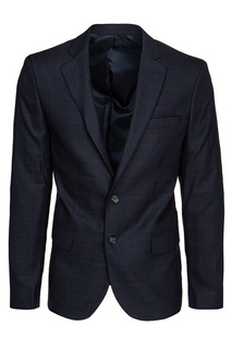 Einreihiger marineblauer Blazer für Herren Dstreet MX0623