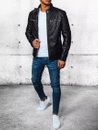 Herren Kunstlederjacke Farbe Schwarz DSTREET TX4388_2