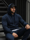 Herren Kapuzenpullover Dunkelblau BX3001